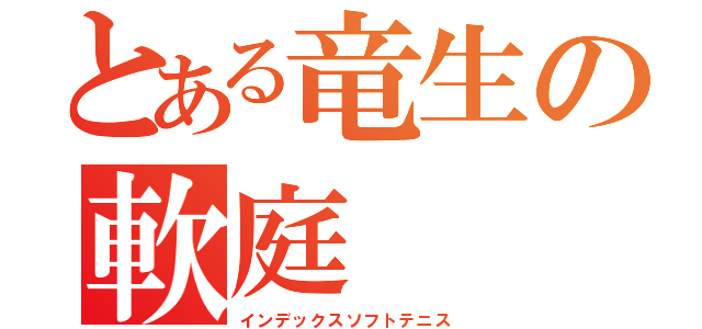 とある竜生の軟庭（インデックスソフトテニス）