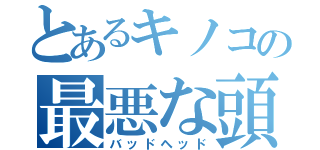 とあるキノコの最悪な頭（バッドヘッド）