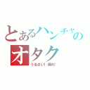 とあるハンチャのオタク（うるさい！帰れ！）