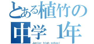 とある植竹の中学１年（Ｊｕｎｉｏｒ ｈｉｇｈ ｓｃｈｏｏｌ）