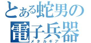 とある蛇男の電子兵器（メタルギア）