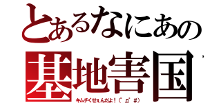 とあるなにあの基地害国（キムチくせぇんだよ！（°д°＃））