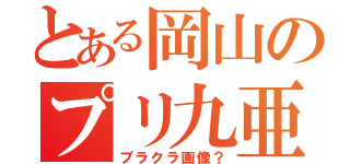 とある岡山のプリ九亜（ブラクラ画像？）