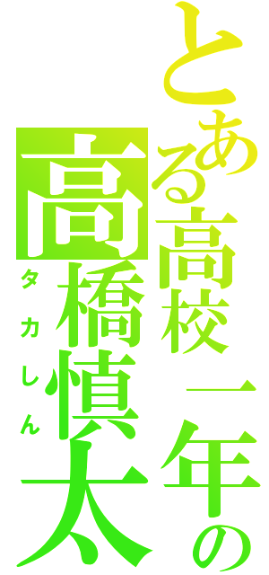 とある高校一年生の高橋慎太郎（タカしん）