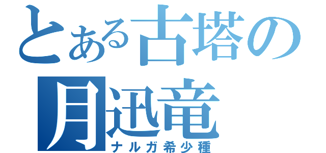 とある古塔の月迅竜（ナルガ希少種）