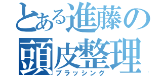 とある進藤の頭皮整理（ブラッシング）