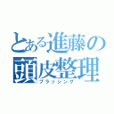 とある進藤の頭皮整理（ブラッシング）