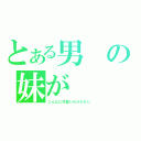 とある男の妹が（こんなに可愛いわけがない）