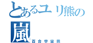 とあるユリ熊の嵐（百合宇宙熊）