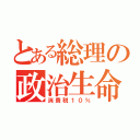 とある総理の政治生命（消費税１０％）