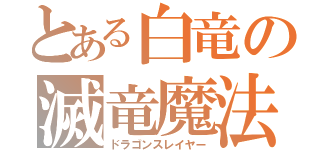 とある白竜の滅竜魔法（ドラゴンスレイヤー）