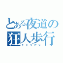 とある夜道の狂人歩行（チドリアシ）