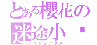 とある櫻花の迷途小貓（インデックス）