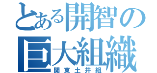 とある開智の巨大組織（関東土井組）