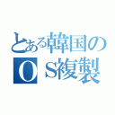 とある韓国のＯＳ複製（）