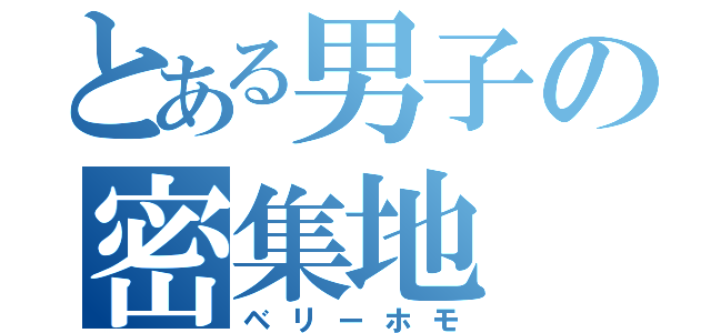 とある男子の密集地（ベリーホモ）