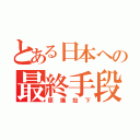 とある日本への最終手段（原爆投下）