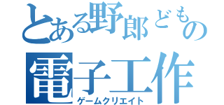 とある野郎どもの電子工作（ゲームクリエイト）