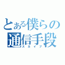 とある僕らの通信手段（スカイプ）