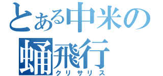 とある中米の蛹飛行（クリサリス）