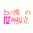 とある漢の肉棒起立（フル勃起♂）