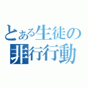 とある生徒の非行行動（）