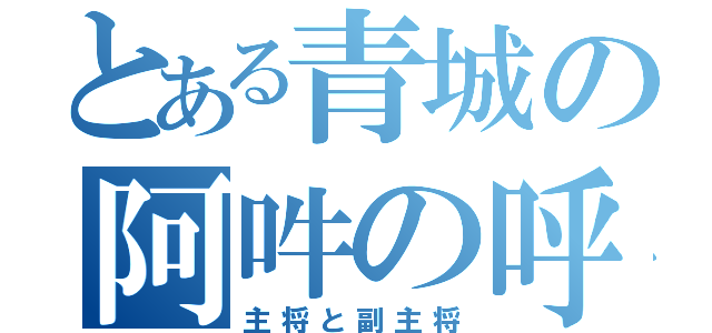 とある青城の阿吽の呼吸（主将と副主将）