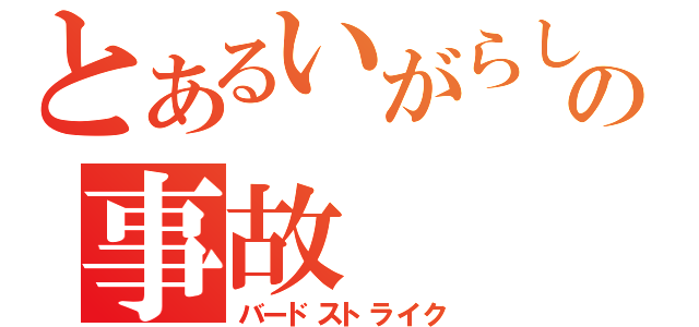 とあるいがらしの事故（バードストライク）