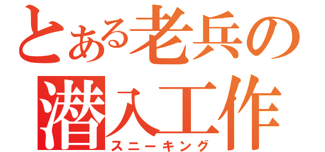 とある老兵の潜入工作（スニーキング）