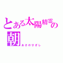 とある太陽精霊の朝　　　陽（あさのひざし）