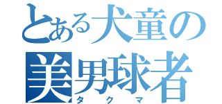 とある犬童の美男球者（タクマ）