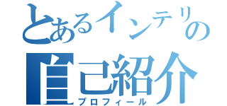 とあるインテリアの自己紹介（プロフィール）