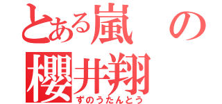 とある嵐の櫻井翔（ずのうたんとう）