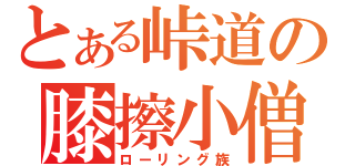 とある峠道の膝擦小僧（ローリング族）