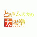 とあるムスカの太陽拳（目が目が〜！）