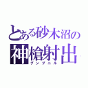 とある砂木沼の神槍射出（グングニル）