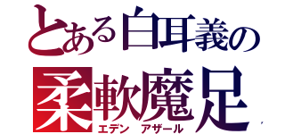 とある白耳義の柔軟魔足（エデン アザール）