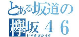 とある坂道の欅坂４６（けやきざか４６）