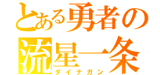 とある勇者の流星一条（ダイナガン）