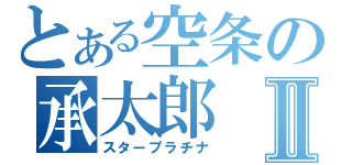 とある空条の承太郎Ⅱ（スタープラチナ）