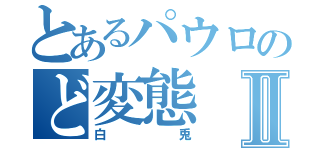 とあるパウロのど変態Ⅱ（白兎）