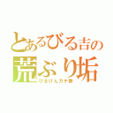 とあるびる吉の荒ぶり垢（びるけんガチ勢）