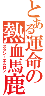 とある運命の熱血馬鹿（スタン・エルロン）