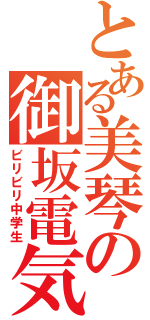 とある美琴の御坂電気（ビリビリ中学生）