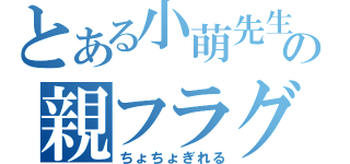 とある小萌先生の親フラグ（ちょちょぎれる）