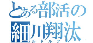 とある部活の細川翔汰（ルドルフ）