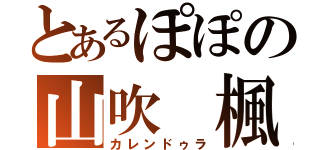 とあるぽぽの山吹 楓（カレンドゥラ）