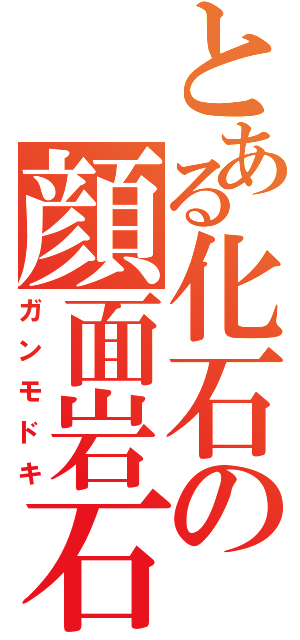 とある化石の顔面岩石（ガンモドキ）