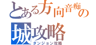 とある方向音痴の城攻略（ダンジョン攻略）