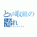 とある取組の流れ（インデックス）